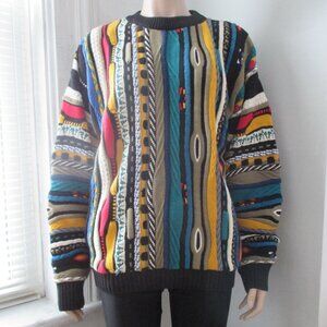 Mens Coogi Style Cotton Sweater Multi Colour